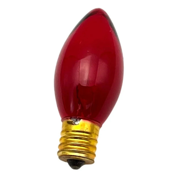 Vintage 90s Replacement Christmas Light bulbs RED New in Box - Picture 5 of 7